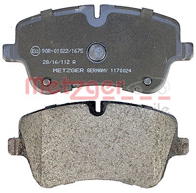 METZGER 1170024 Bremsbelagsatz, Scheibenbremse